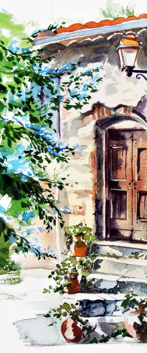 A Door in Grimaud by Ksenia Astakhova