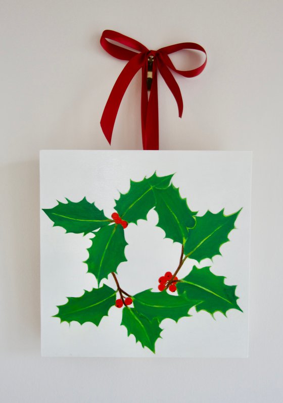 Mini Holly Wreath