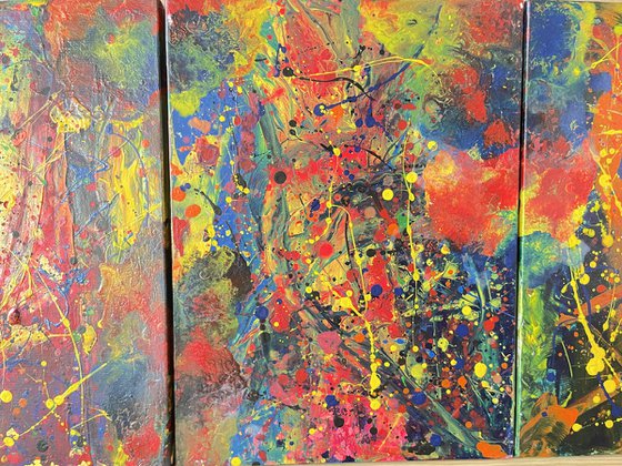 Echoes of Time Peace triptych