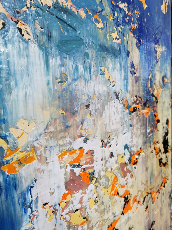 150x100cm. / Abstract triptych / Abstract 2171