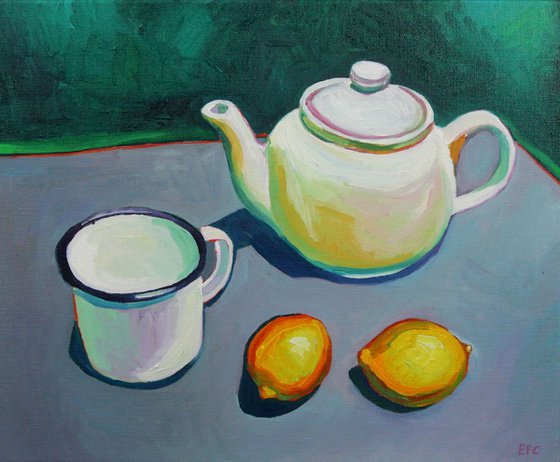 Still life, Grey and Green