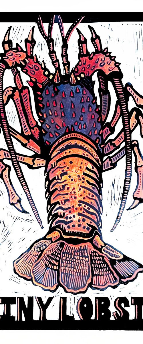 Spiny Lobster Colored by Laurel Macdonald