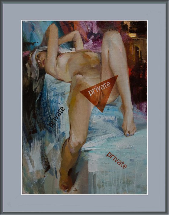 "Privat" 73x48 cm unframed