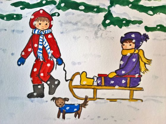 Children in a Winter Wonderland