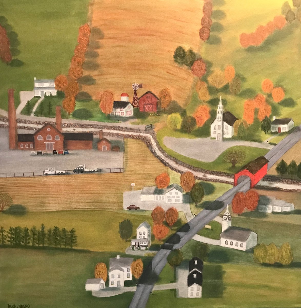AUTUMN IN A SMALL TOWN by Leslie Dannenberg