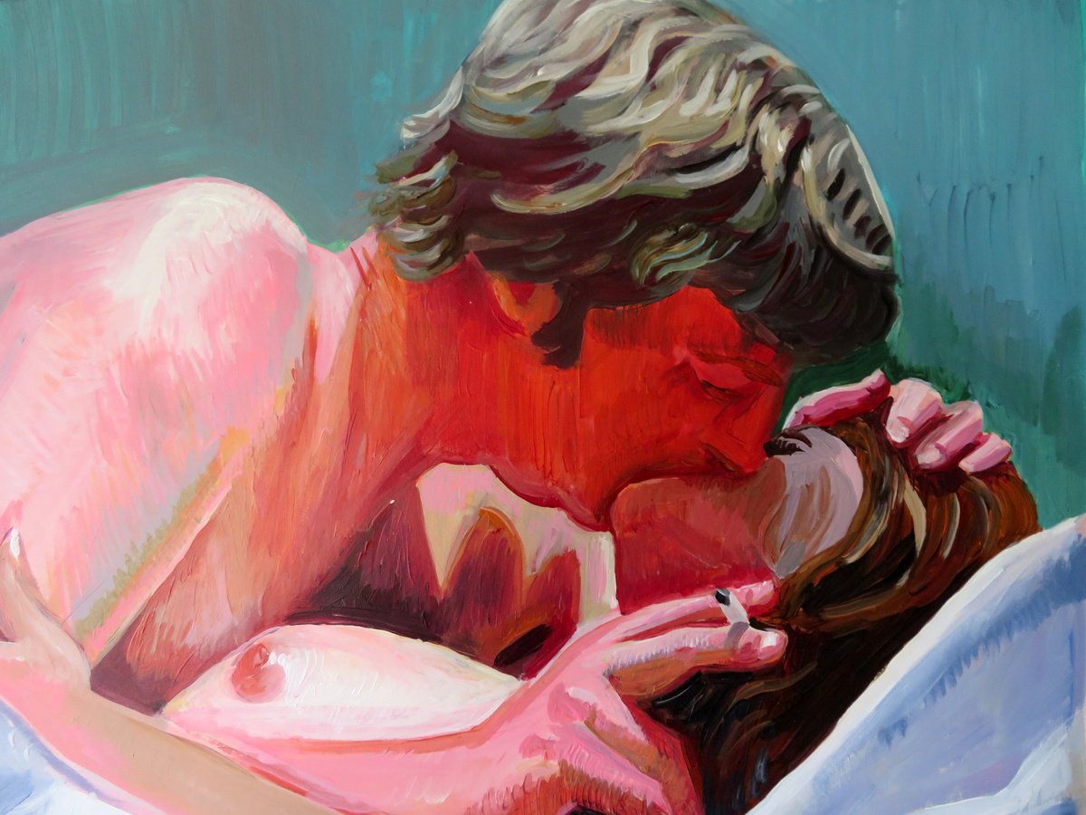 Photorealistic Portrait Acrylic Painting By Stephen Abela, 24 X 18", Get Carter, Original Artwork