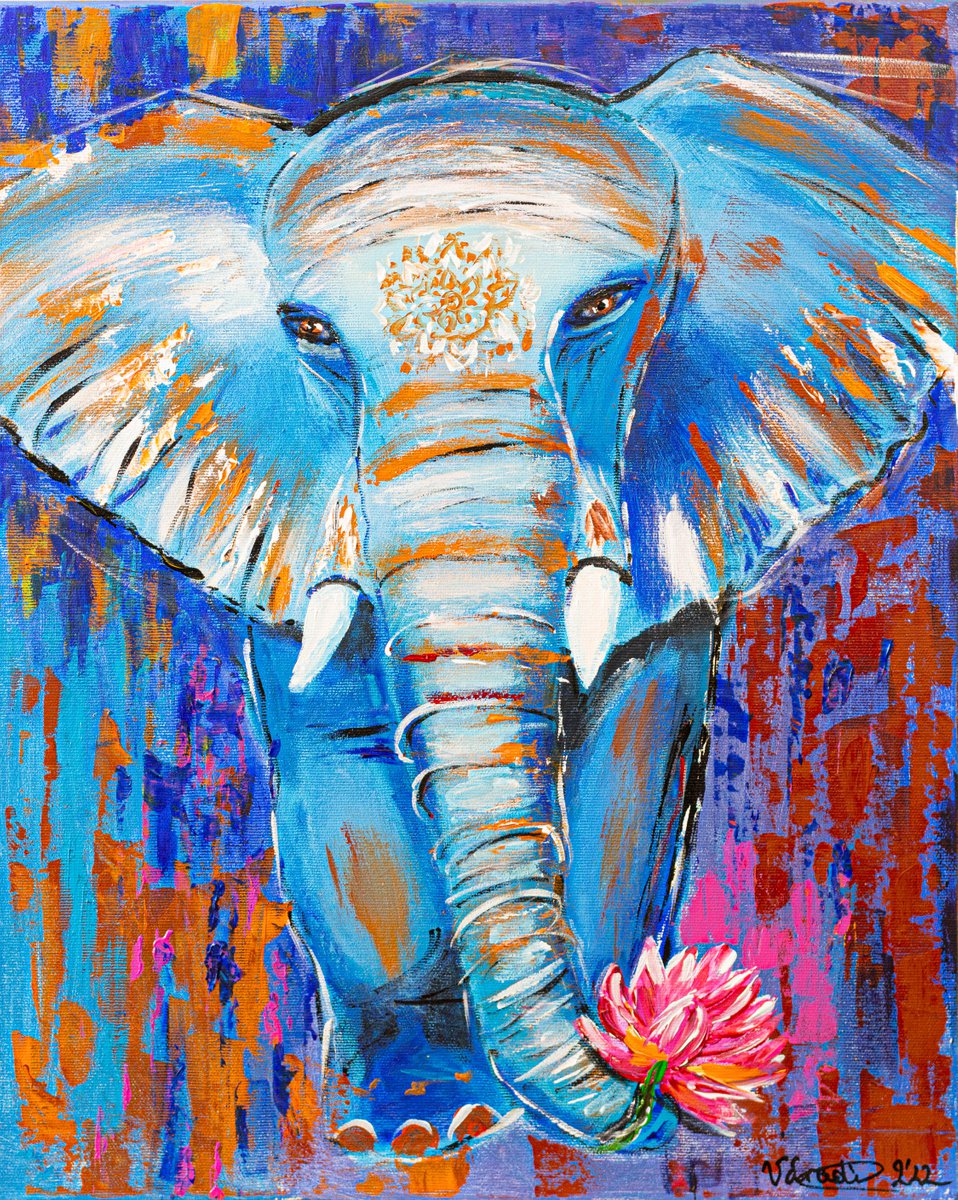 An elephant that brings good luck by Catherine Varadi