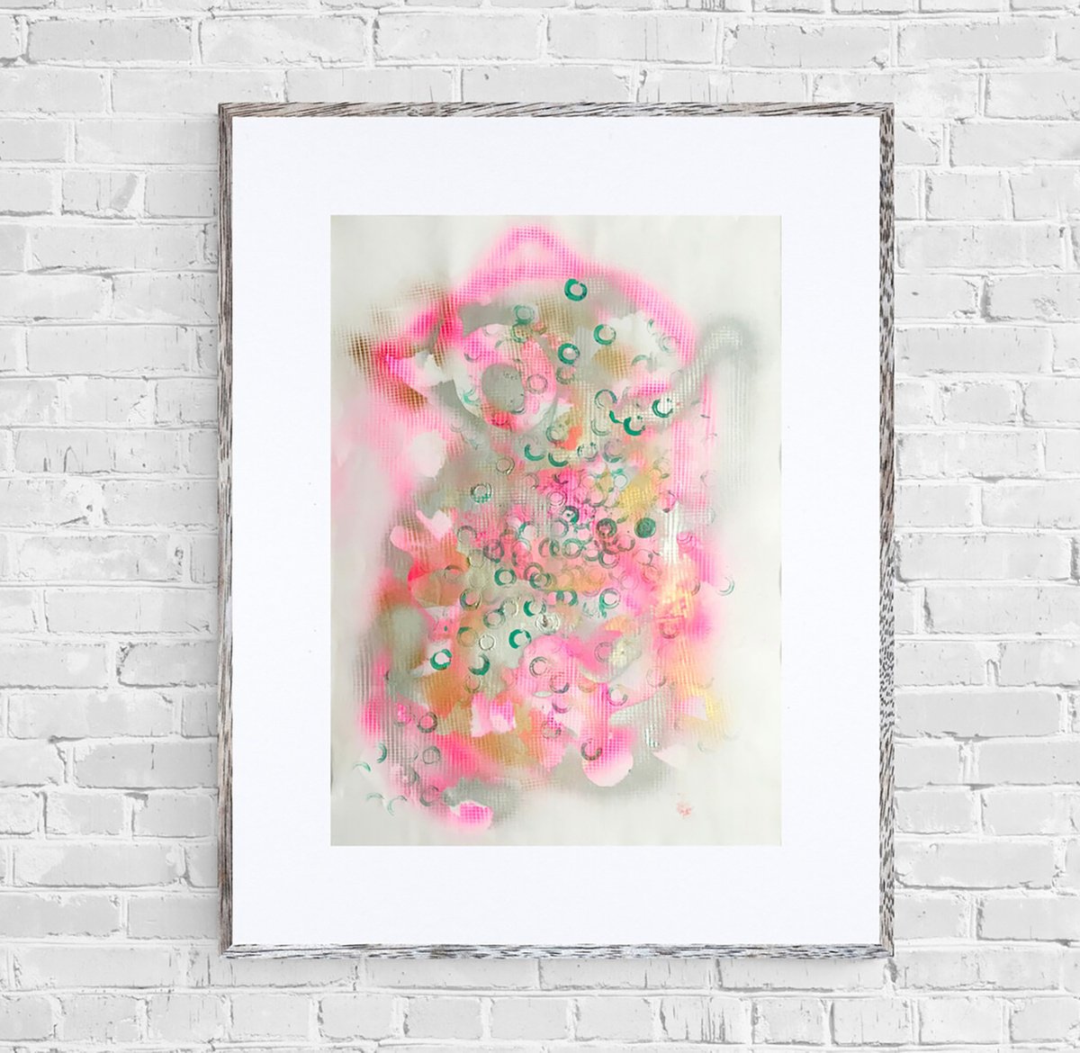 Organic Abstract Acrylic Painting By Anatoliy Menkiv, 24 X 33, #80 Metaphysics Series, Original Artwork