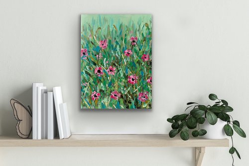 Blossoming Beauty - Pink Flower Garden by Pooja Verma