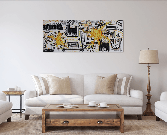 HANDS UP / WILD NATURE 64x160cm