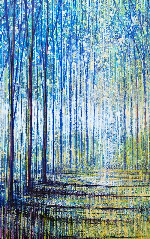Warm Evening Light Through An Avenue Of Trees by Marc Todd