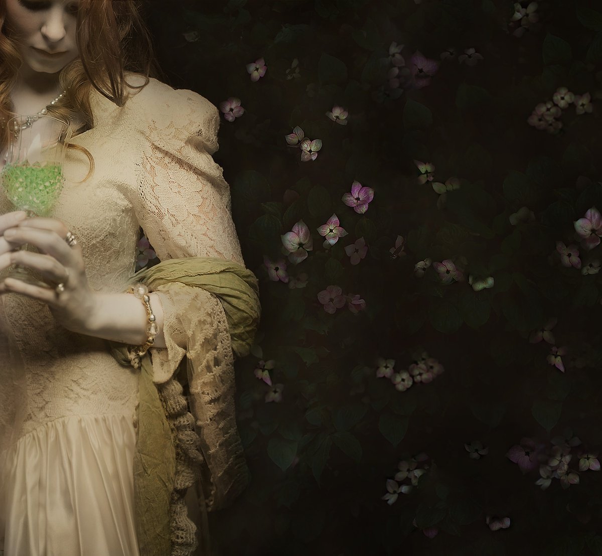 Photorealistic Portrait Photograph By Mariska Karto, 17 X 16", Absint, Original Artwork