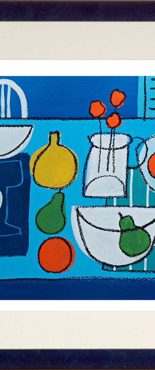 Still Life with a Yellow Vase III by Jan Rippingham