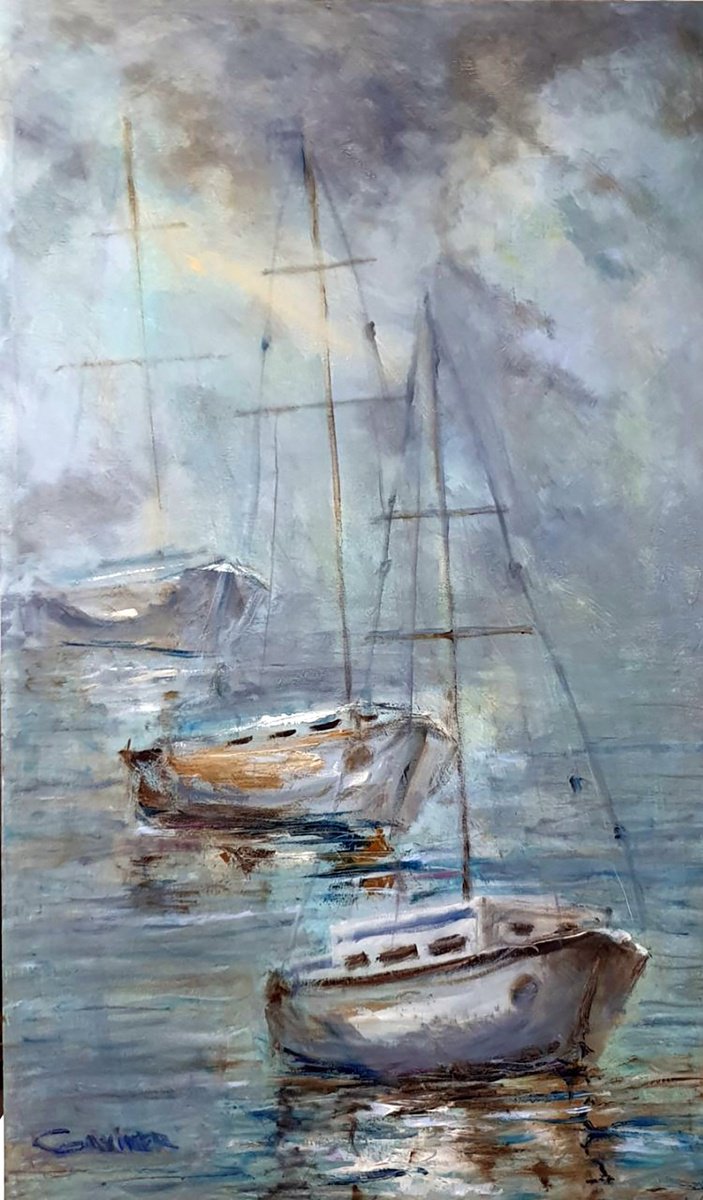 Morning Fog By Leo Baxiner, 24 X 39, Artwork For Sale On Artfinder