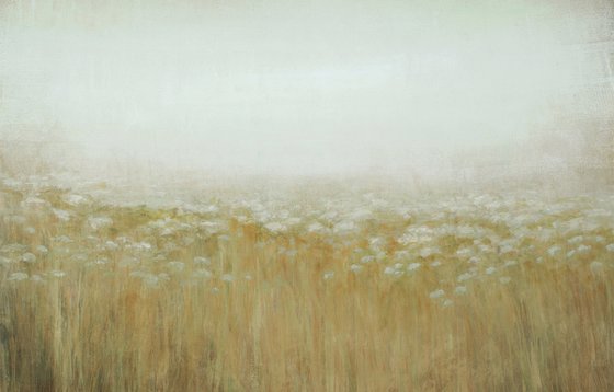 Golden Field 210710, minimalist abstract earth tones