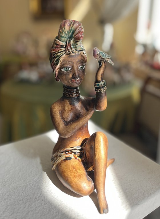 Meditation with a bird