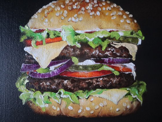 Burger Painting Realism