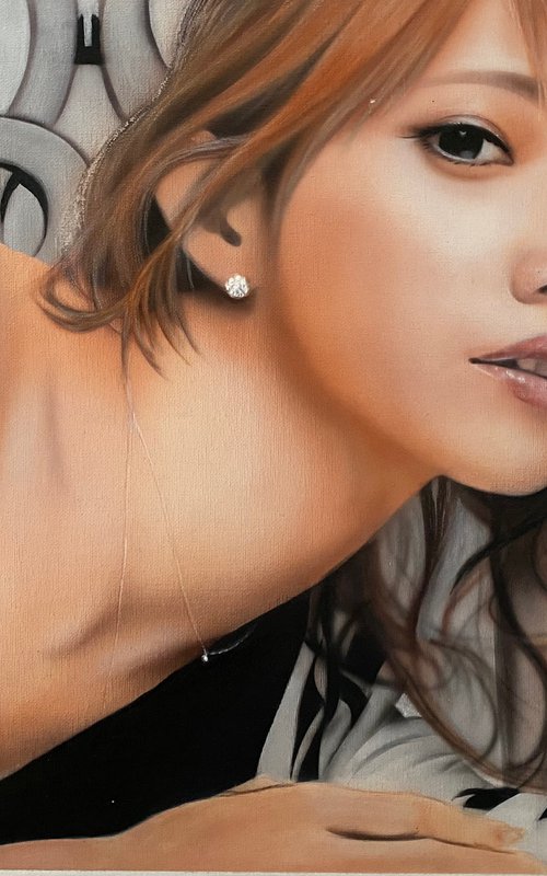 Photorealistic portrait by Dolgor Dugarova