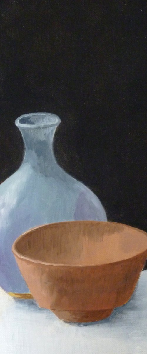 Pots on a White Cloth by Maddalena Pacini