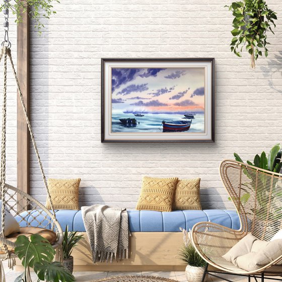 Seascapes Evening Silence