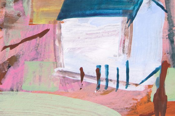 Farm with Poplars