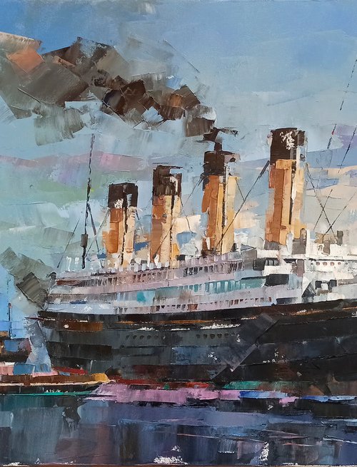 "RMS OLYMPIC" Series "Ocean Liners & Fine Art" part #3 by Volodymyr Glukhomanyuk