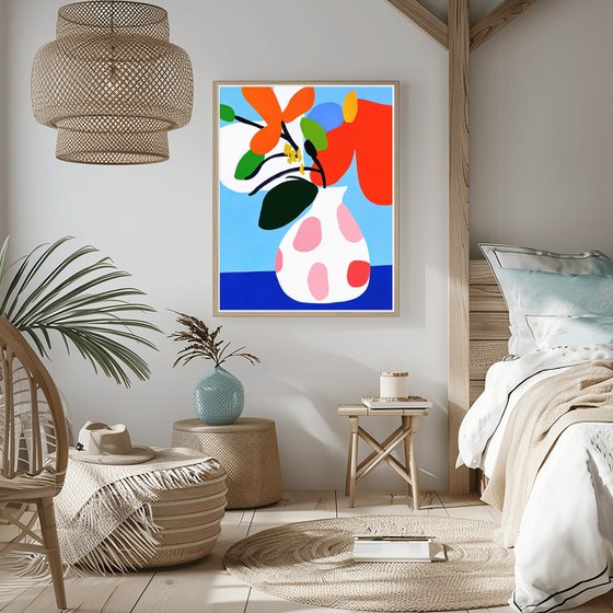 Red Dots Vase