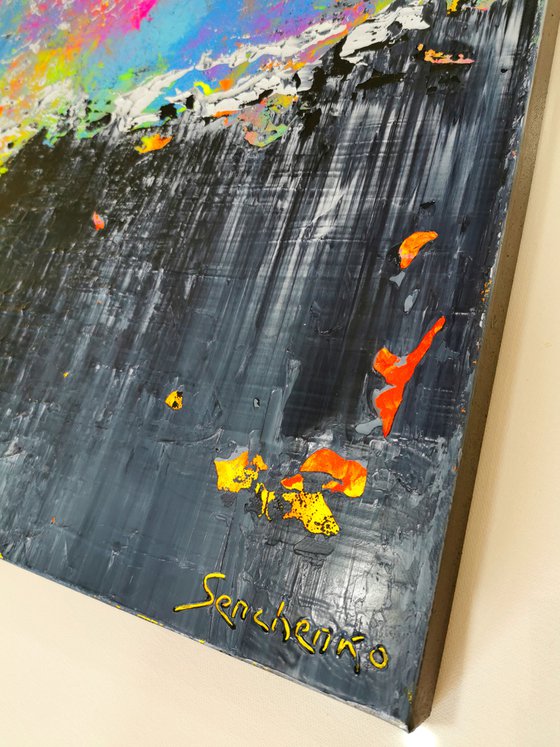 120x100cm. / Abstract painting / Abstract 2122