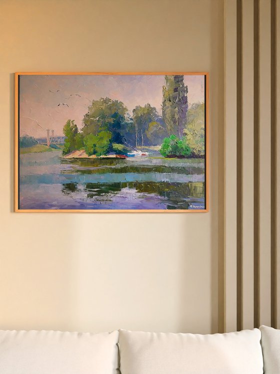 Yachts on the Dnieper