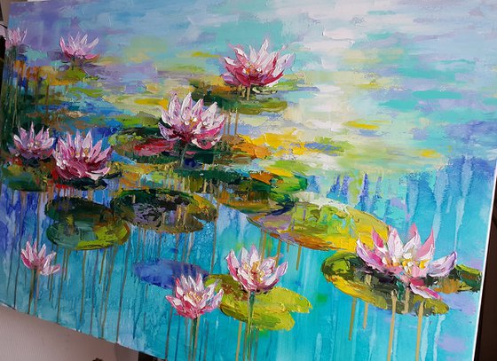 Ninfee, Water lilies pond