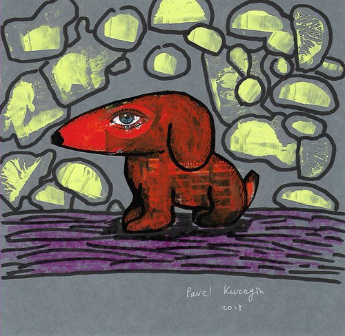 Orange dog #3 by Pavel Kuragin