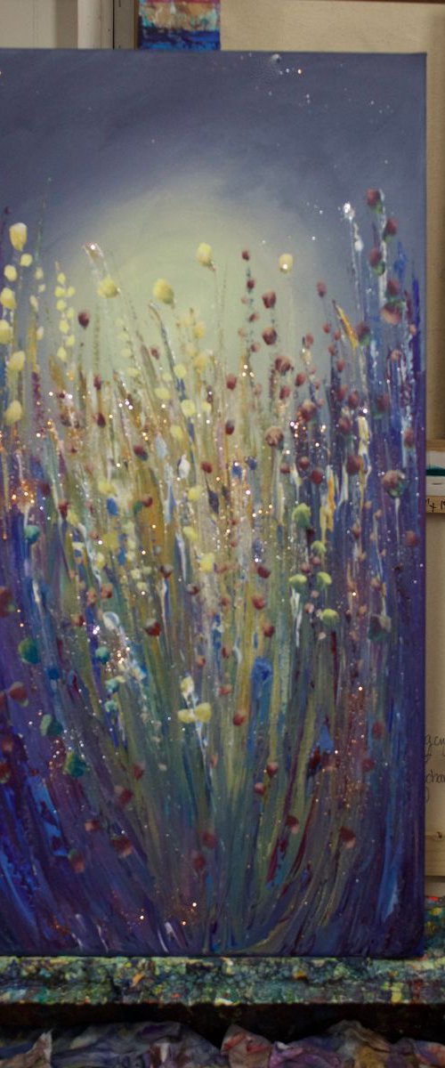 Lilac hue sparkling  moonlight by Emma Sian Pritchard