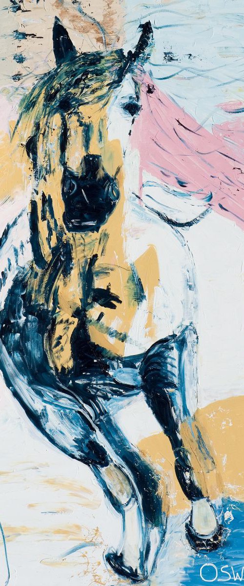 Horse painting - Horsepower by Oswin Gesselli