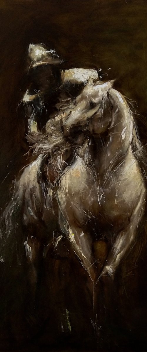 the soldier on horseback by Sebastian Beianu