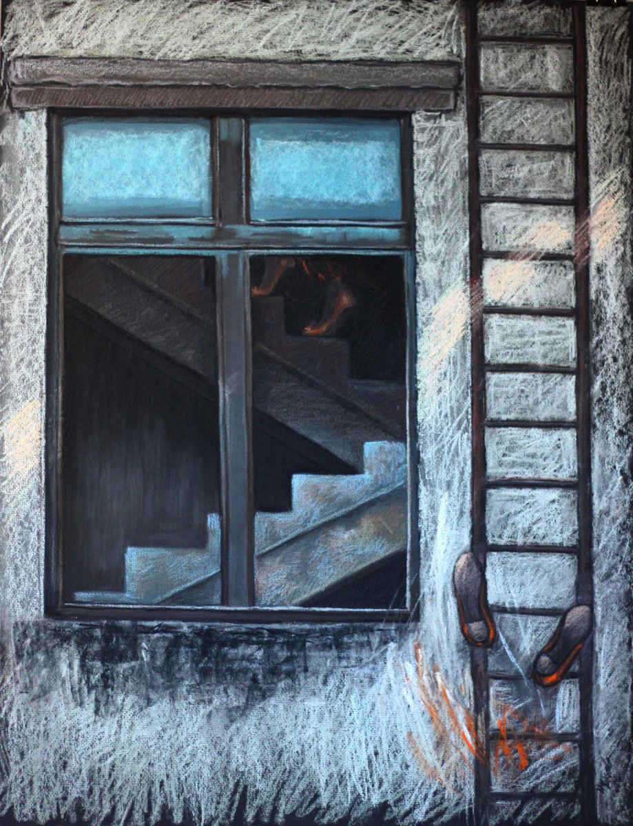 Stairs. Window. Stairs by Natalia Chekotova