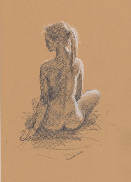 Romantic nude. Sexy naked girl. by Samira Yanushkova