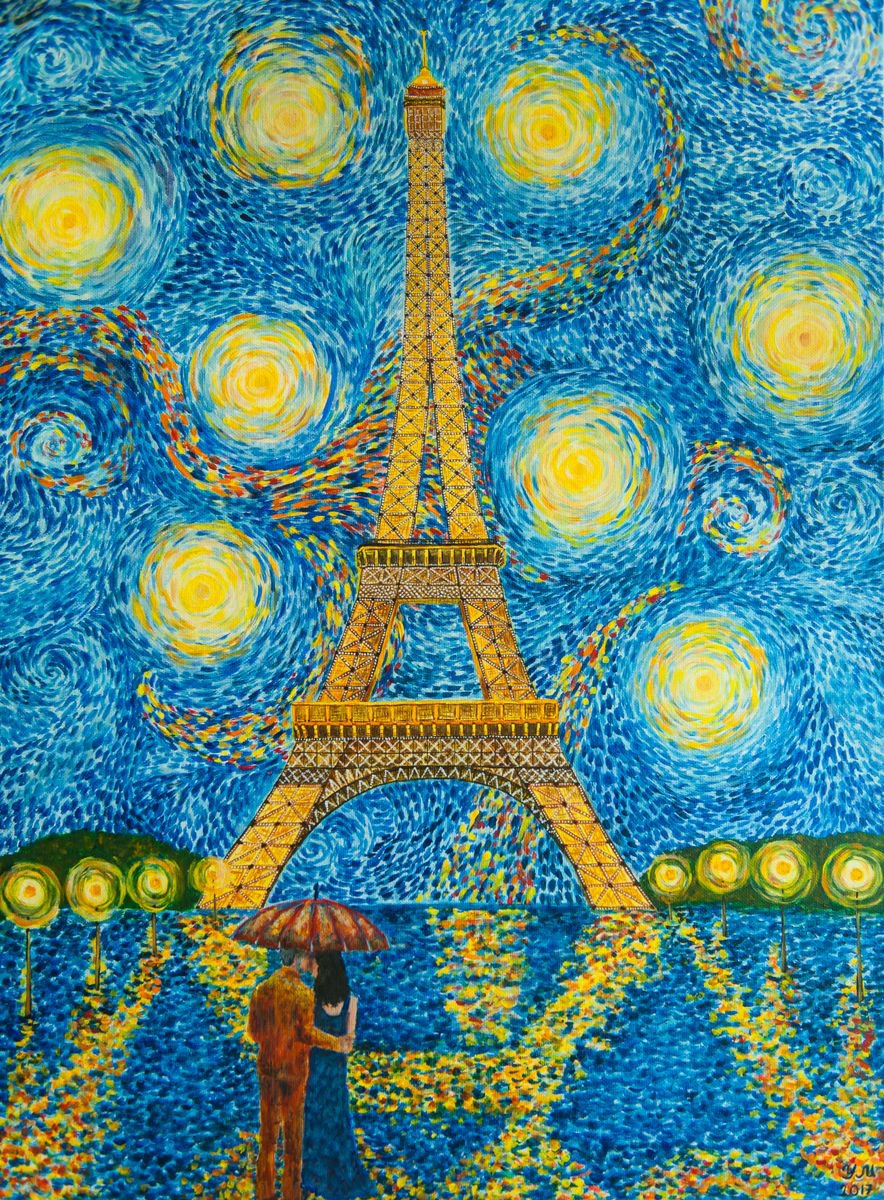 The Starry Night in Paris by Yulia McGrath