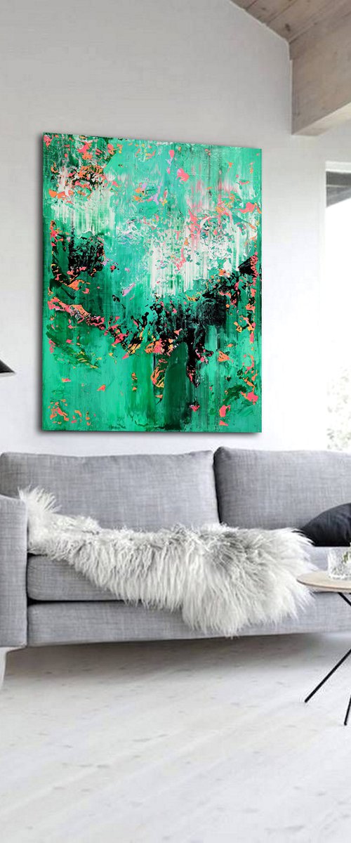 120x100cm. / Abstract painting / Abstract 2261 by Alex Senchenko