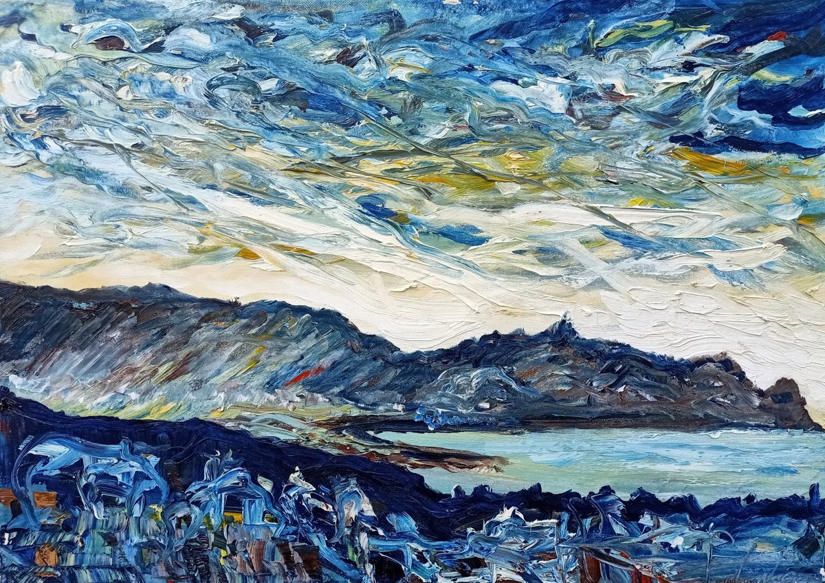 Blu Tindari By Antonino Puliafico, 28 X 20, Artwork For Sale On Artfinder