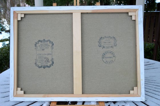 Among the Wildflowers. Medium Oil Painting