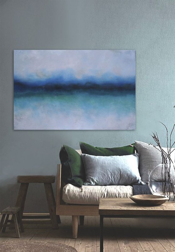 into blues (120 x 80 cm)