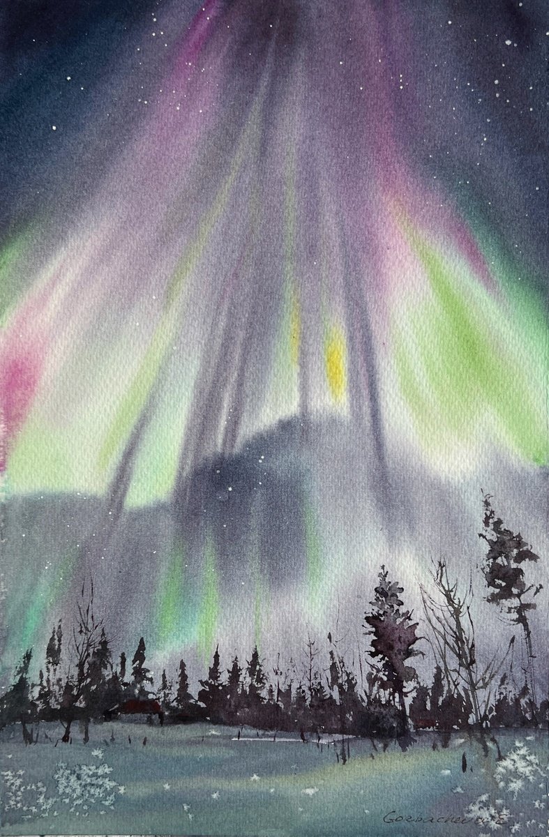 Northern lights #25 by Eugenia Gorbacheva