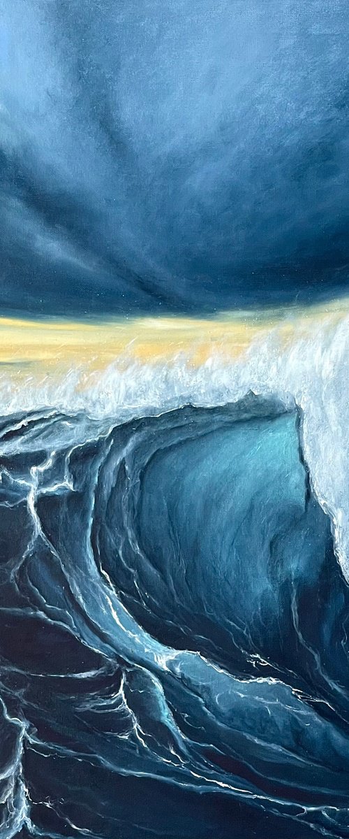 Through the water by Anastasiia Novitskaya