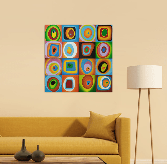 Harmony of colors -quadriptych