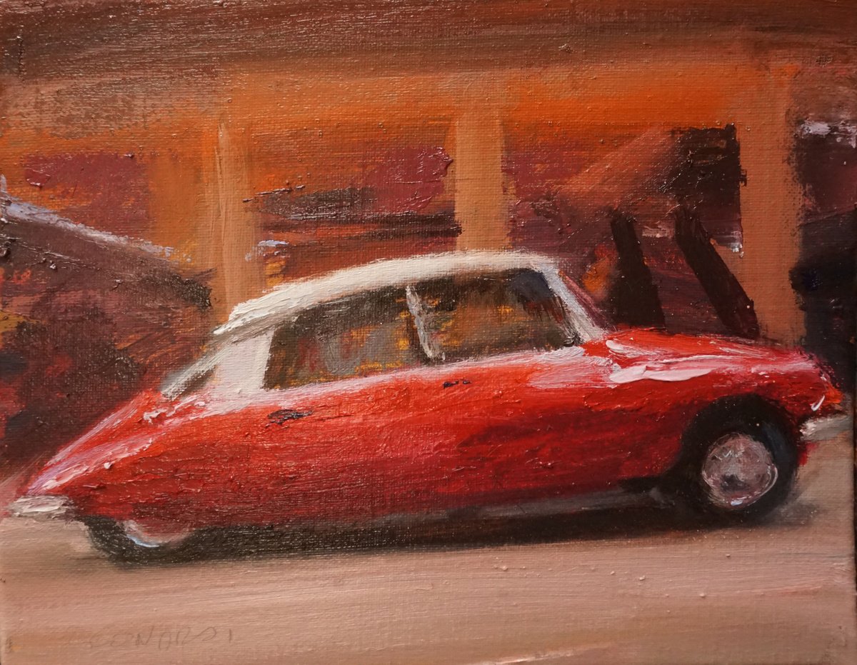 Ds Citroen rouge by Manuel Leonardi