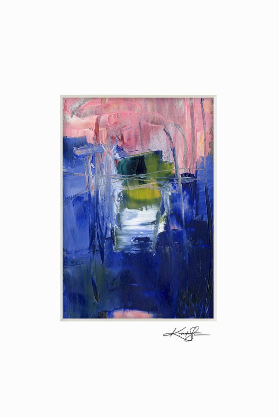 Abstract Moments 29 - Small Oil Painting by Kathy Morton Stanion