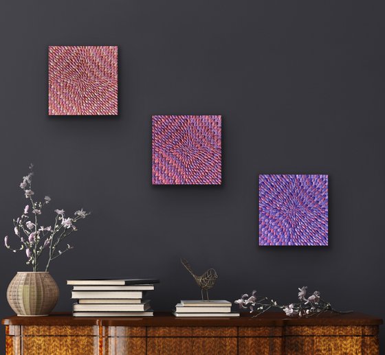 Paint me in pink (set of 3 artworks)