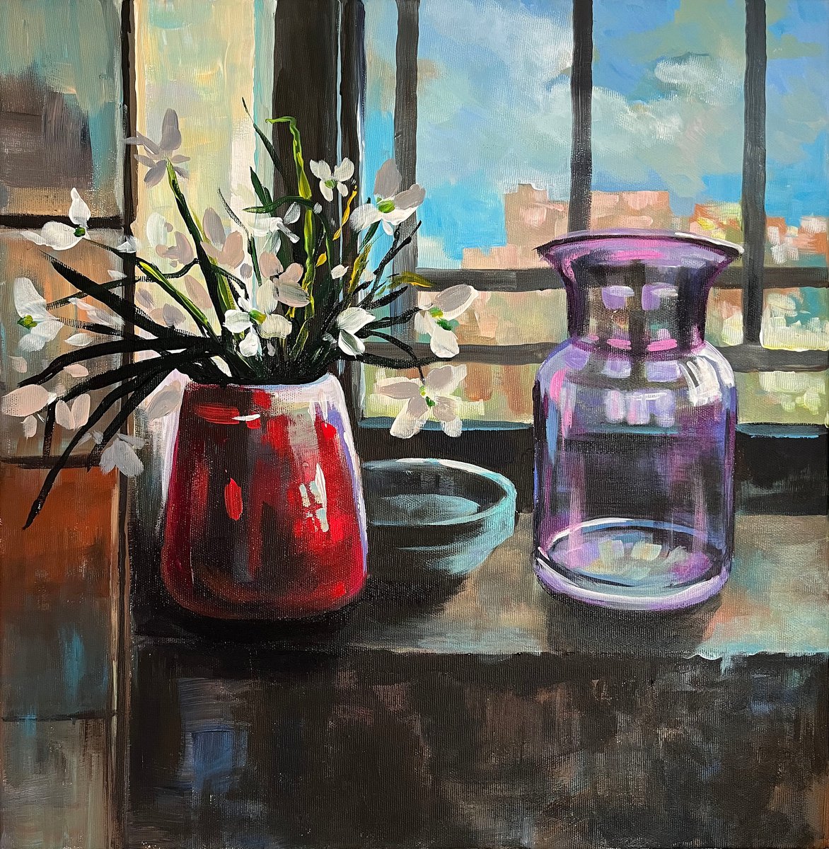 Still Life By The Jerusalem Window By Maria Kireev, 20 X 20, Artwork For Sale On Artfinder