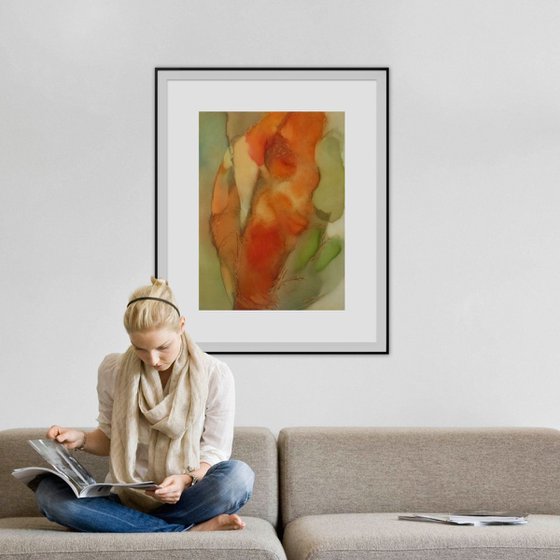 Metafigure #58, oil on canvas 81x60 cm, ready to hang