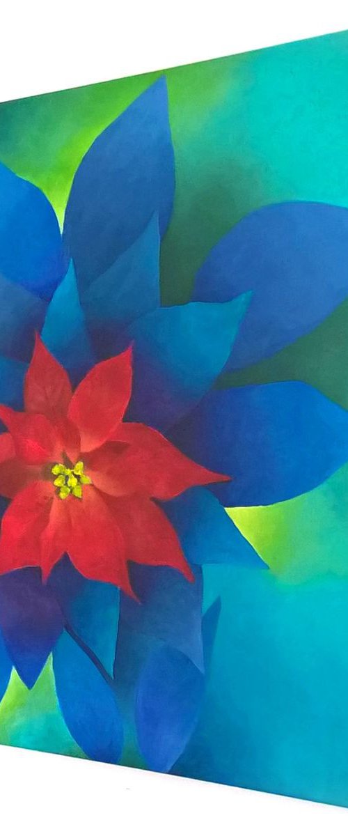 Pointsettia by Lisa Mann
